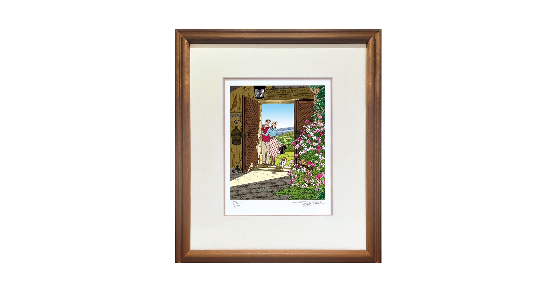 Amazon.co.jp: わたせせいぞう 版画(ジクレー） ｢秋桜のささやき
